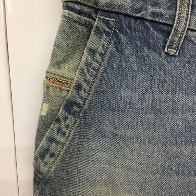ディーゼル DIESEL パンツ デニム、ジーンズ FLAIRLEGG 0888Z ワイドパンツ W24L30 無地 水色 / ライトブルー /  レディース USED 古着 中古 10096335