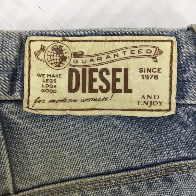 ディーゼル DIESEL パンツ デニム、ジーンズ FLAIRLEGG 0888Z ワイドパンツ W24L30 無地 水色 / ライトブルー /  レディース USED 古着 中古 10096335