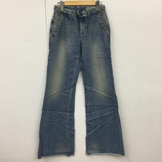 ディーゼル DIESEL パンツ デニム、ジーンズ FLAIRLEGG 0888Z ワイドパンツ W24L32 無地 水色 / ライトブルー /  レディース USED 古着 中古 10096347