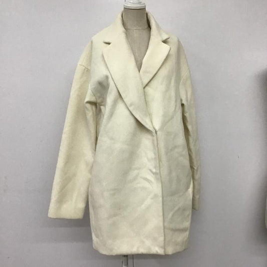 アズールバイマウジー AZUL BY MOUSSY コート コート一般 2509SB30-0100 チェスターコート ロング丈 M 無地 白 / ホワイト /  レディース USED 古着 中古 10096384