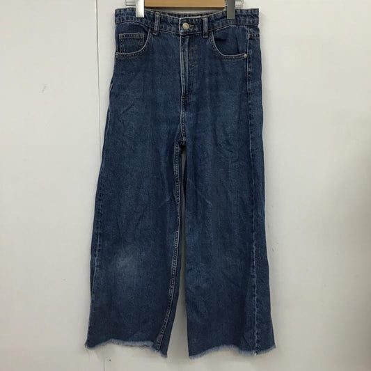 ザラ ZARA パンツ デニム、ジーンズ 8197 816 401 カットオフ ジーパン EU36 36 無地 青 / ブルー /  レディース USED 古着 中古 10096399