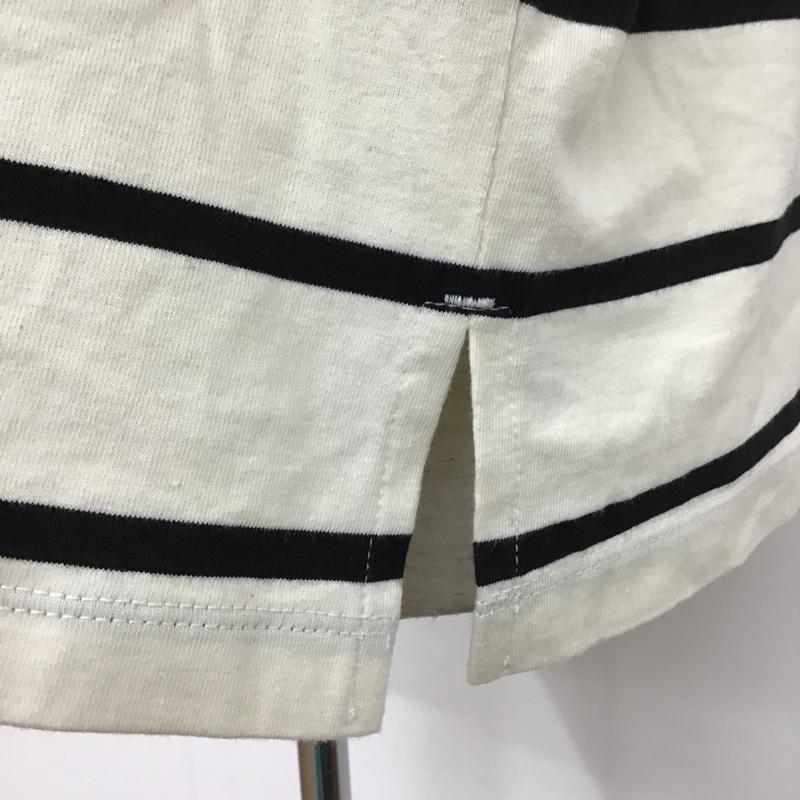 ワイルドウィング WILDWING Tシャツ 半袖 AL020265FM XL ボーダー柄 白 / ホワイト / X 黒 / ブラック /  メンズ USED 古着 中古 10096404