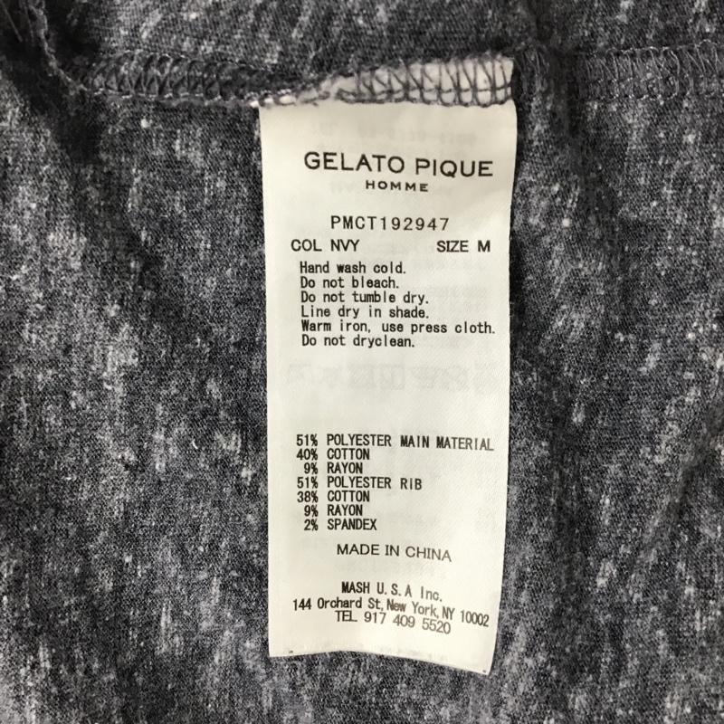 ジェラートピケ gelato pique Tシャツ 半袖 PMCT192947 ドッグワンポイントTシャツ 半袖カットソー プリントTシャツ ルームウエア M プリント 灰 / グレー /  メンズ USED 古着 中古 10096450