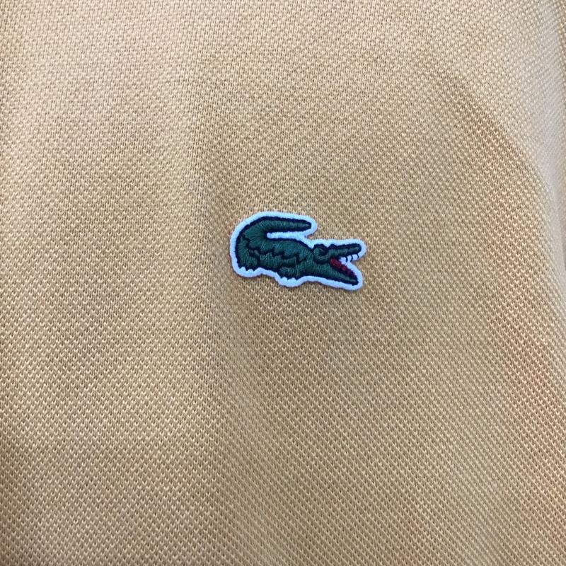 ラコステ LACOSTE ポロシャツ 半袖 半袖ポロシャツ 半袖カットソー スポーツウェア XXL ロゴ、文字 橙 / オレンジ /  メンズ USED 古着 中古 10096480