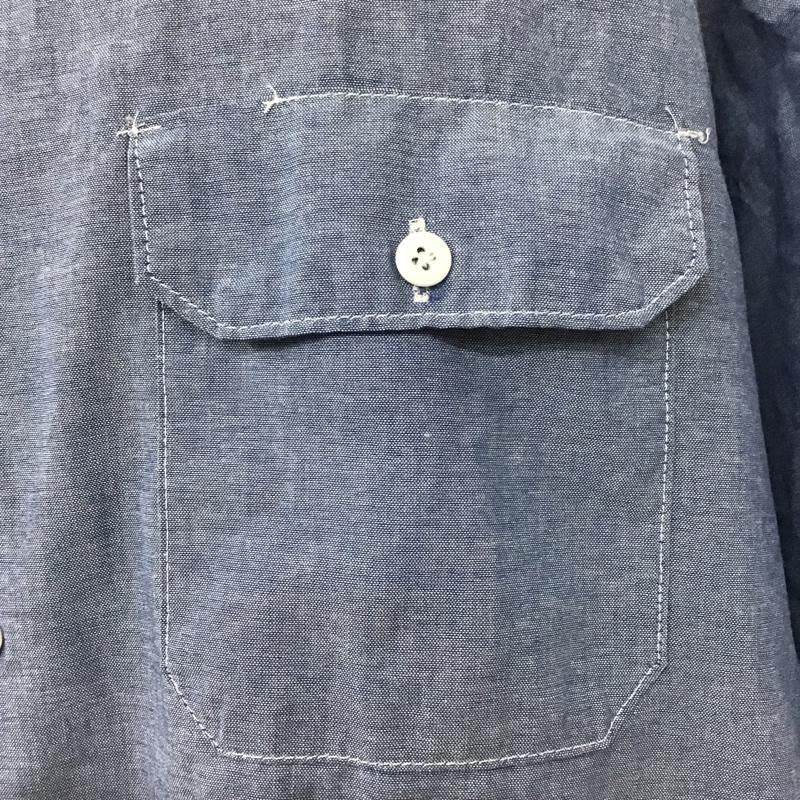 ディッキーズ Dickies シャツ、ブラウス 半袖 半袖シャツ カラーシャツ ポケットシャツ カジュアルシャツ XXL 無地 青 / ブルー /  メンズ USED 古着 中古 10096481