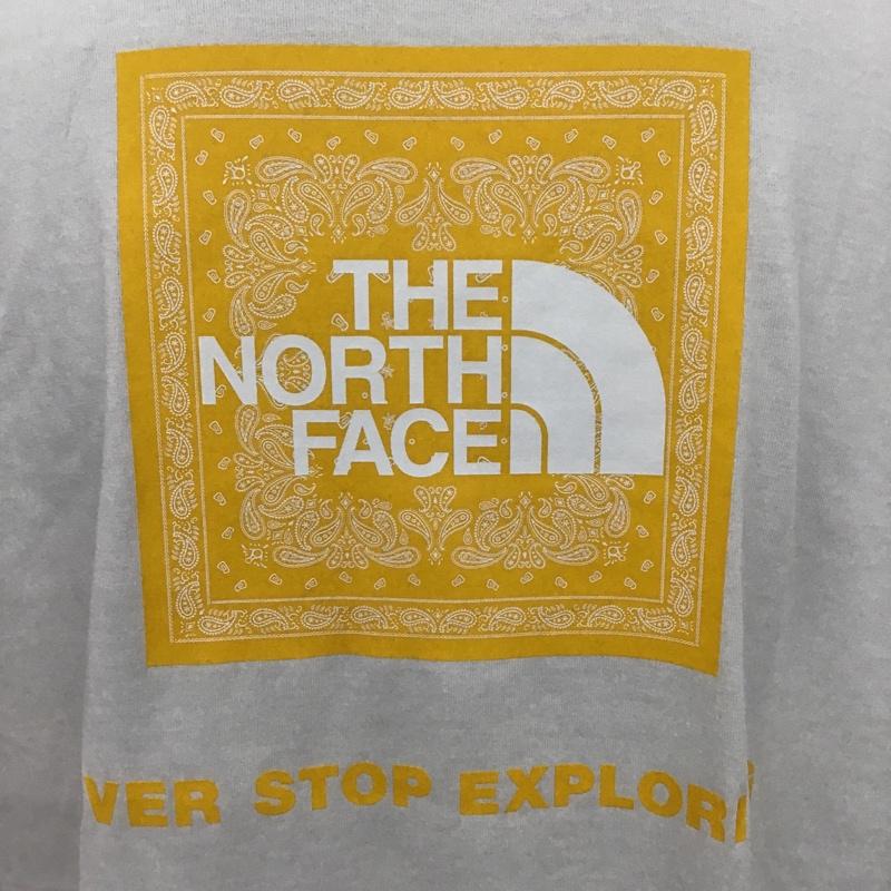 ザノースフェイス THE NORTH FACE Tシャツ 半袖 NT32349 半袖Tシャツ 半袖カットソー プリントTシャツ L ロゴ、文字 白 / ホワイト /  メンズ USED 古着 中古 10096493