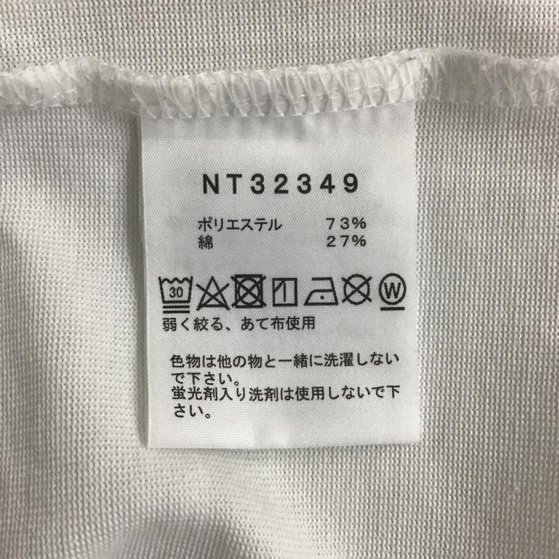 ザノースフェイス THE NORTH FACE Tシャツ 半袖 NT32349 半袖Tシャツ 半袖カットソー プリントTシャツ L ロゴ、文字 白 / ホワイト /  メンズ USED 古着 中古 10096493