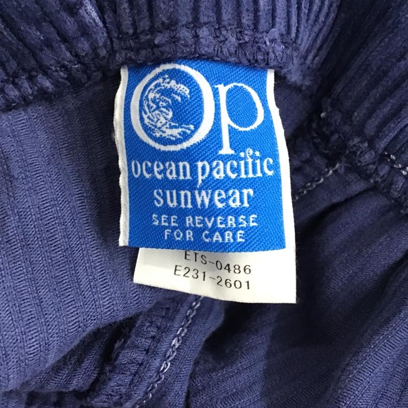 オーピー OP Ocean Pacific パンツ ショートパンツ ETS-0486 コーデュロイショートパンツ EDWIN コラボ ハーフパンツ M 無地 青 / ブルー /  メンズ USED 古着 中古 10096507