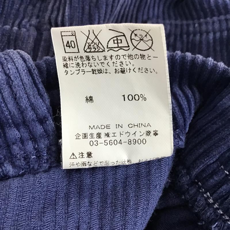 オーピー OP Ocean Pacific パンツ ショートパンツ ETS-0486 コーデュロイショートパンツ EDWIN コラボ ハーフパンツ M 無地 青 / ブルー /  メンズ USED 古着 中古 10096507