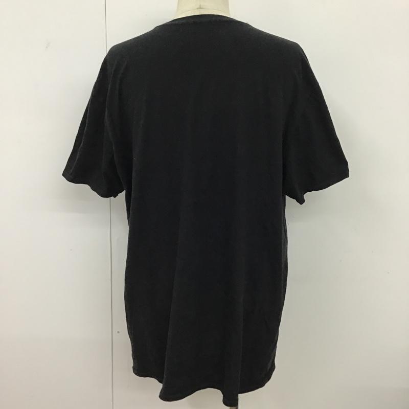 古着 USED Tシャツ 半袖 半袖カットソー プリントTシャツ クルーネックカットソー 古着 XXL プリント 黒 / ブラック /  メンズ USED 古着 中古 10096515