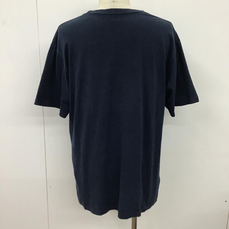 アベイシングエイプ A BATHING APE Tシャツ 半袖 XL ロゴ、文字 紺 / ネイビー /  メンズ USED 古着 中古 10096528