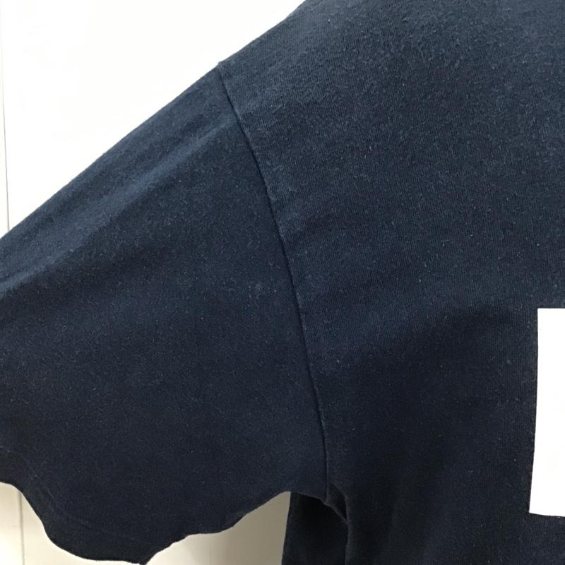 アベイシングエイプ A BATHING APE Tシャツ 半袖 XL ロゴ、文字 紺 / ネイビー /  メンズ USED 古着 中古 10096528