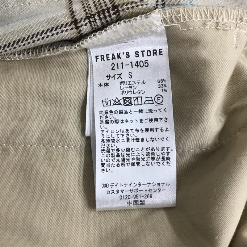 フリークスストア FREAK'S STORE ボトムス ボトムス 211-1405 チェックパンツ ボトム ワイドパンツ カジュアルパンツ ストレートパンツ S チェック マルチカラー / マルチカラー /  メンズ USED 古着 中古 10096532