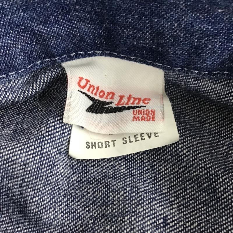 ウィリアムバリー WILLIAM BARRY シャツ、ブラウス 半袖 デニムシャツ 半袖シャツ ボタンダウンシャツ カジュアルシャツ L 無地 インディゴ / インディゴ /  メンズ USED 古着 中古 10096559