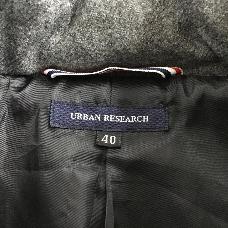 アーバンリサーチ URBAN RESEARCH ジャケット、上着 ジャンパー、ブルゾン キルティングジャケット カラージャケット ボタン前開ジャケット アウター 40 無地 灰 / グレー /  メンズ USED 古着 中古 10096583