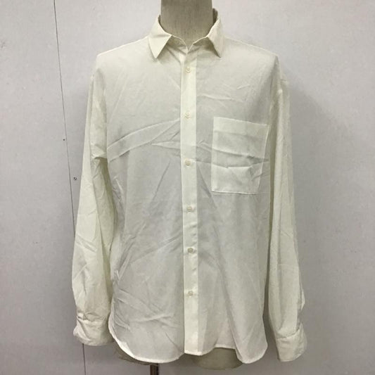 ウィゴー WEGO シャツ、ブラウス 長袖 WS21SP01-M0001 ドロップショルダーカラーシャツ 長袖シャツ カラーシャツ M 無地 白 / ホワイト /  メンズ USED 古着 中古 10096608