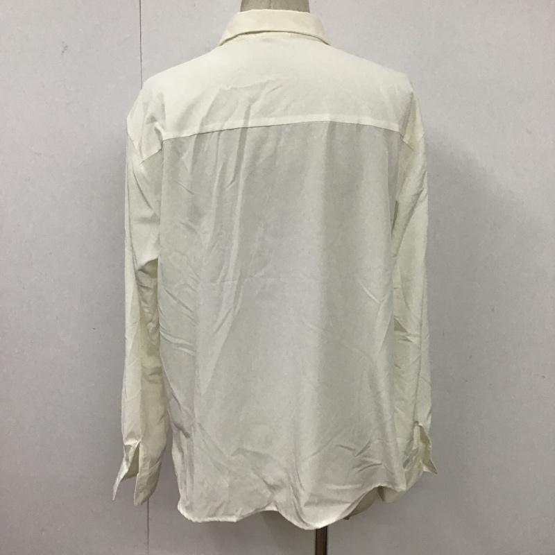 ウィゴー WEGO シャツ、ブラウス 長袖 WS21SP01-M0001 ドロップショルダーカラーシャツ 長袖シャツ カラーシャツ M 無地 白 / ホワイト /  メンズ USED 古着 中古 10096608