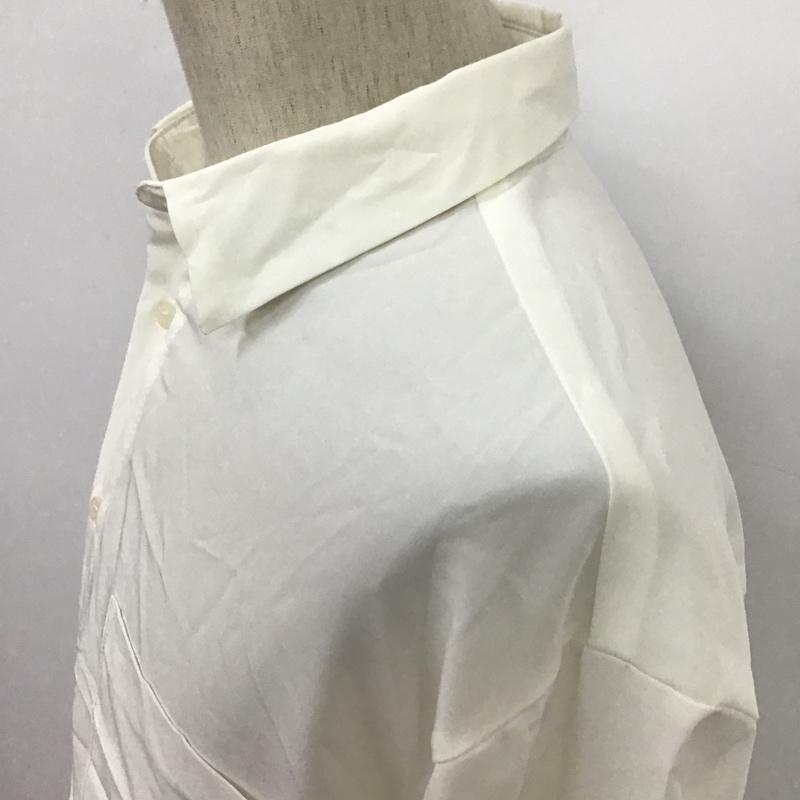 ウィゴー WEGO シャツ、ブラウス 長袖 WS21SP01-M0001 ドロップショルダーカラーシャツ 長袖シャツ カラーシャツ M 無地 白 / ホワイト /  メンズ USED 古着 中古 10096608