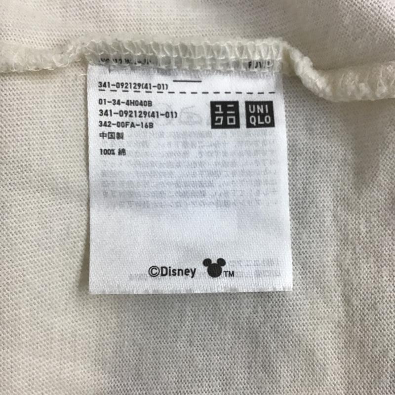 ユニクロ UNIQLO カットソー 七分袖 長袖カットソー クルーネックカットソー ロングスリーブカットソー プリントTシャツ M プリント X キャラクター オフホワイト / オフホワイト /  メンズ USED 古着 中古 10096616