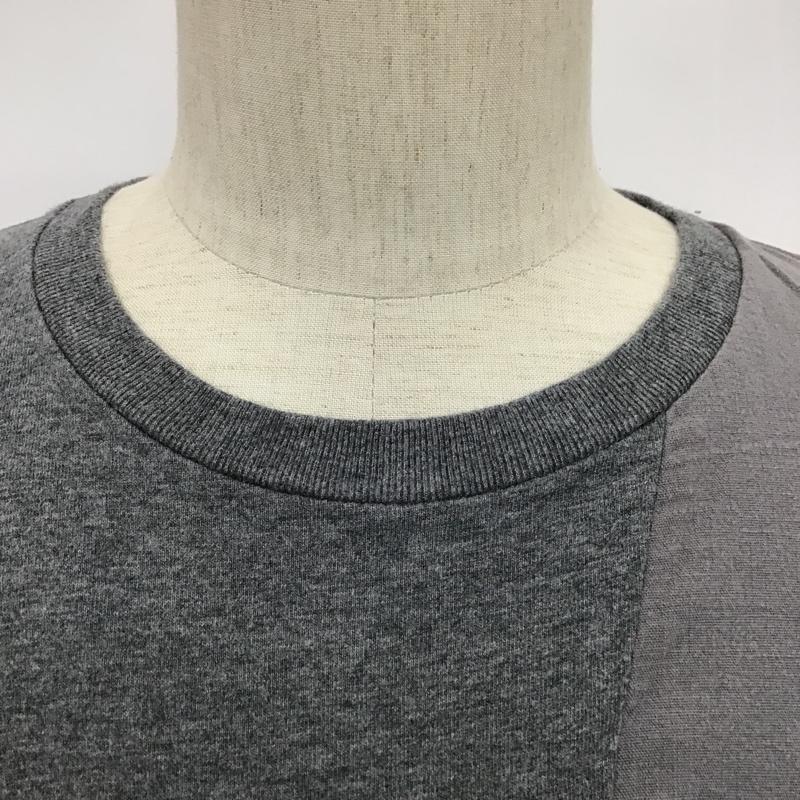 ニコアンド nico and カットソー 長袖 長袖カットソー クルーネックカットソー ロングスリーブカットソー ビックシルエットカットソー 4 無地 灰 / グレー /  メンズ USED 古着 中古 10096629