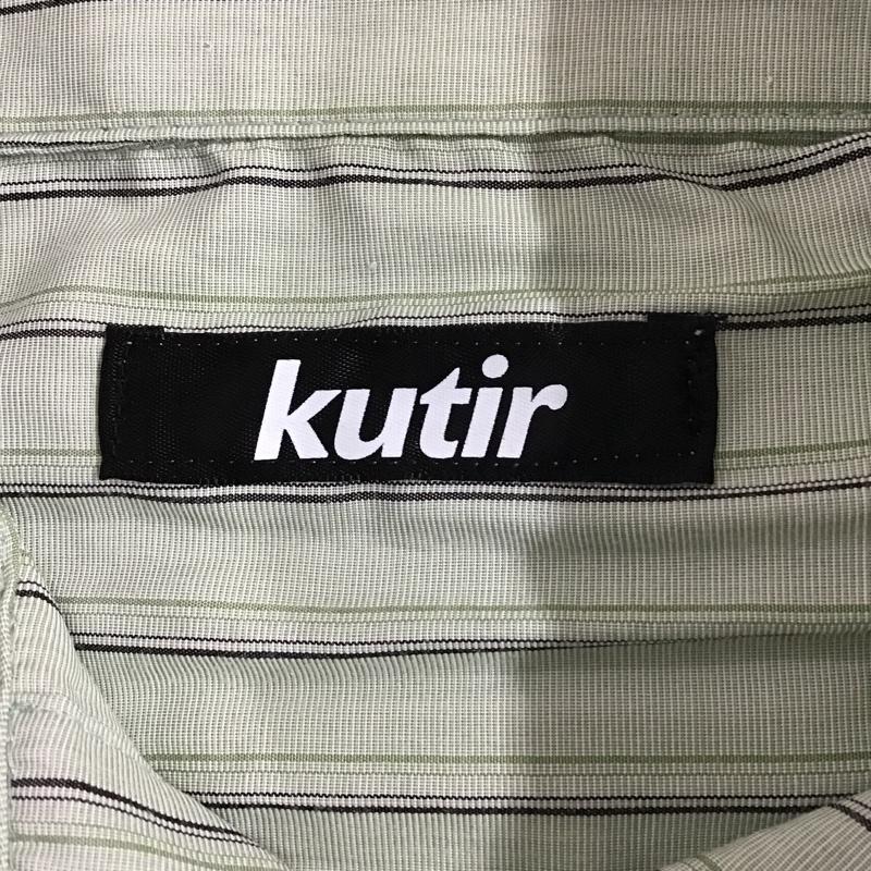 クティール kutir シャツ、ブラウス 長袖 長袖ストライプシャツ カジュアルシャツ ビックシルエットシャツ 長袖カットソー L ストライプ 緑 / グリーン /  メンズ USED 古着 中古 10096633