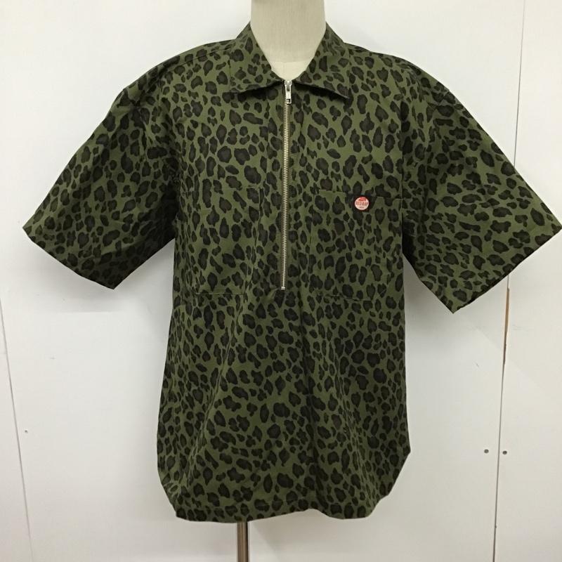 レッドキャップ RED KAP シャツ、ブラウス 半袖 RK5600 ハーフジップ半袖シャツ ハーフジップシャツ 迷彩シャツ ジップアップシャツ M カモフラージュ柄・迷彩 マルチカラー / マルチカラー /  メンズ USED 古着 中古 10096639