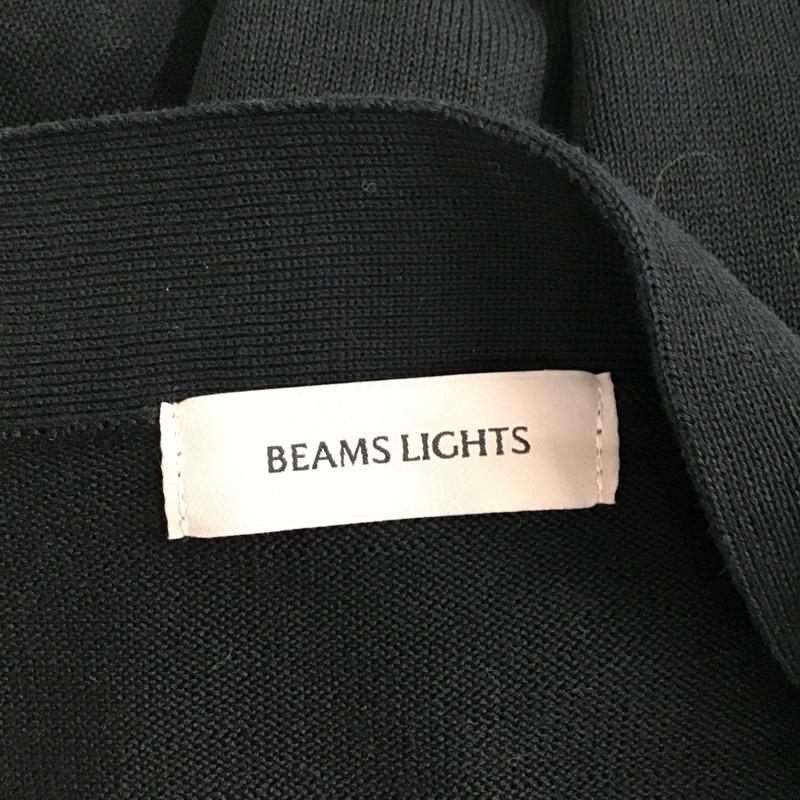 ビームスライツ BEAMS LIGHTS カーディガン 半袖 51-05-0009-248 ハーフスリーブカーディガン23 ニットカーディガン 半袖カーディガン M 無地 黒 / ブラック /  メンズ USED 古着 中古 10096644