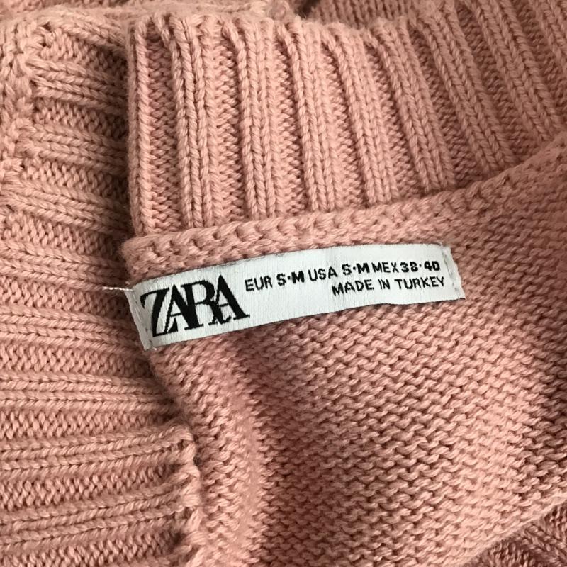 ザラ ZARA ベスト ベスト ニットベスト ノースリーブニット Vネック M 無地 桃 / ピンク /  メンズ USED 古着 中古 10096645