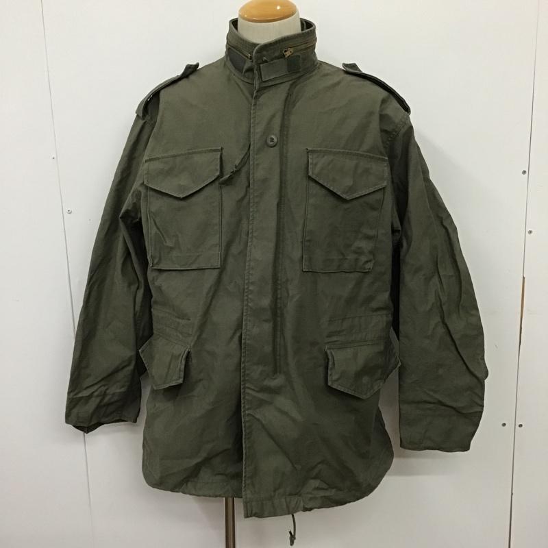 アルファインダストリー Alpha Industries ジャケット、上着 ジャケット、ブレザー 8415-01-099-7839 ミリタリージャケット ジップアップジャケット アウター M 無地 カーキ / カーキ /  メンズ USED 古着 中古 10096653
