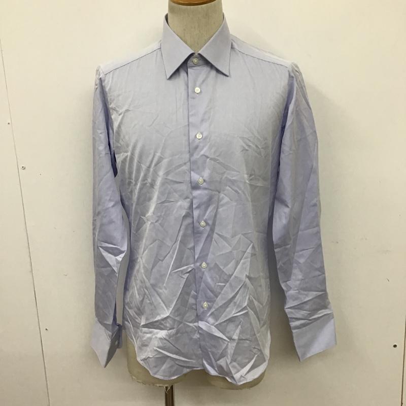 フェニックス PHENIX シャツ、ブラウス 長袖 長袖シャツ カラーシャツ フォーマルシャツ 無地 Yシャツ M 無地 水色 / ライトブルー /  メンズ USED 古着 中古 10096662