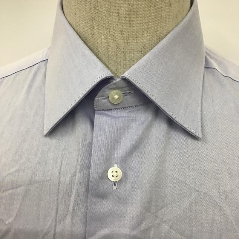 フェニックス PHENIX シャツ、ブラウス 長袖 長袖シャツ カラーシャツ フォーマルシャツ 無地 Yシャツ M 無地 水色 / ライトブルー /  メンズ USED 古着 中古 10096662