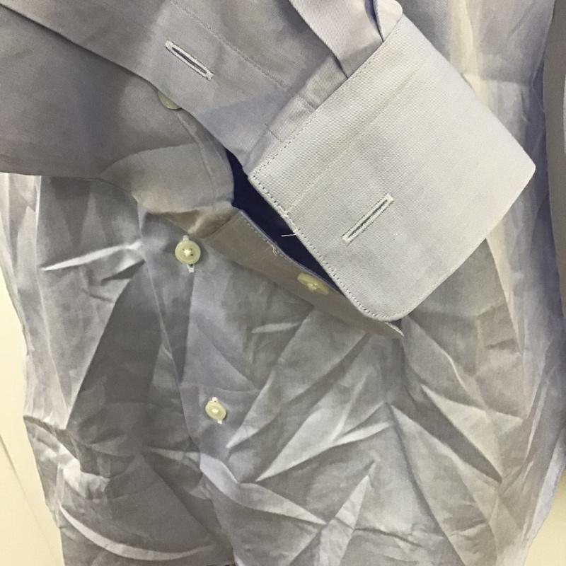 フェニックス PHENIX シャツ、ブラウス 長袖 長袖シャツ カラーシャツ フォーマルシャツ 無地 Yシャツ M 無地 水色 / ライトブルー /  メンズ USED 古着 中古 10096662