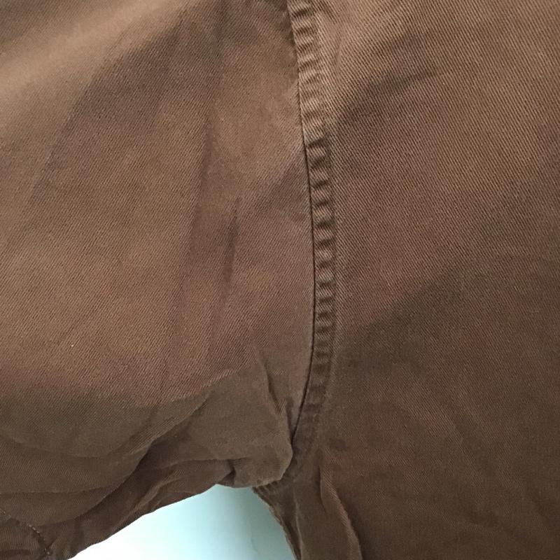 カーハート Carhartt シャツ、ブラウス 半袖 半袖シャツ カラーシャツ ボタンダウンシャツ ポケットシャツ M ロゴ、文字 茶 / ブラウン /  メンズ USED 古着 中古 10096676