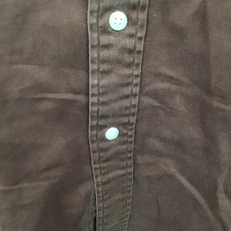 カーハート Carhartt シャツ、ブラウス 半袖 半袖シャツ カラーシャツ ボタンダウンシャツ ポケットシャツ M ロゴ、文字 茶 / ブラウン /  メンズ USED 古着 中古 10096676