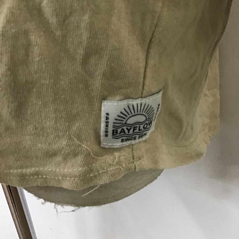 ベイフロー BAYFLOW カットソー 長袖 長袖カットソー クルーネックカットソー ロングスリーブカットソー 4 無地 ベージュ / ベージュ /  メンズ USED 古着 中古 10096682
