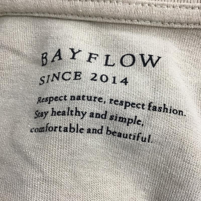 ベイフロー BAYFLOW カットソー 長袖 長袖カットソー クルーネックカットソー ロングスリーブカットソー 4 無地 ベージュ / ベージュ /  メンズ USED 古着 中古 10096682