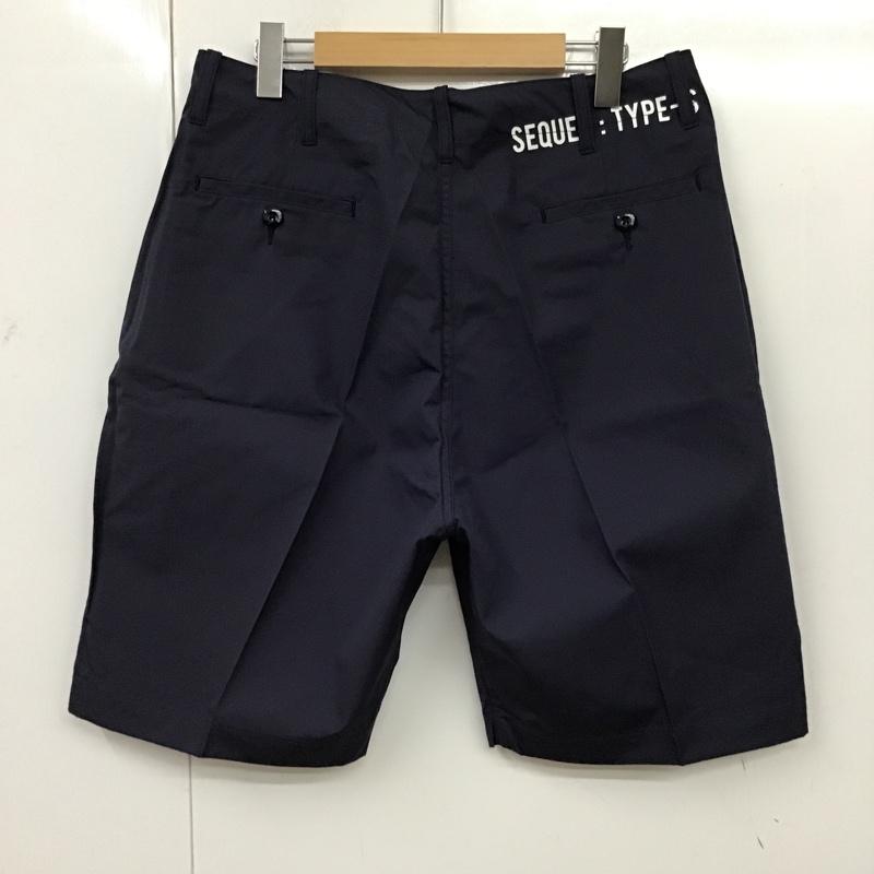 シークエル SEQUEL パンツ ショートパンツ M 無地 紺 / ネイビー /  メンズ USED 古着 中古 10096695