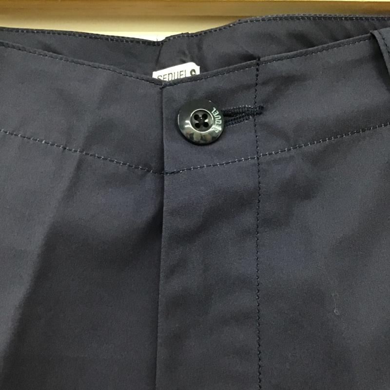 シークエル SEQUEL パンツ ショートパンツ M 無地 紺 / ネイビー /  メンズ USED 古着 中古 10096695