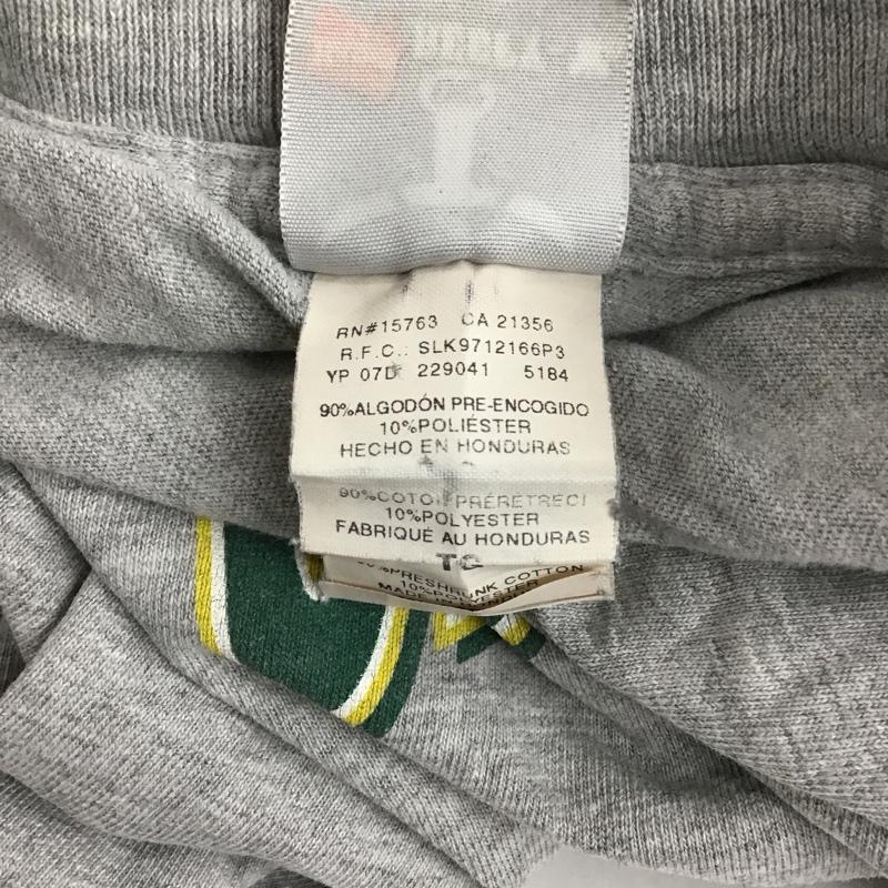 ヘインズ HANES Tシャツ 半袖 半袖カットソー プリントTシャツ クルーネックカットソー XL プリント 灰 / グレー /  メンズ USED 古着 中古 10096713