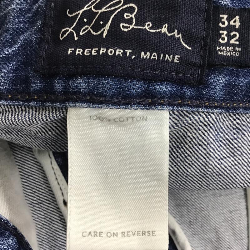 エルエルビーン L.L.Bean パンツ デニム、ジーンズ デニムパンツ ストレートパンツ ワイドパンツ カジュアルパンツ 34 無地 インディゴ / インディゴ /  メンズ USED 古着 中古 10096720