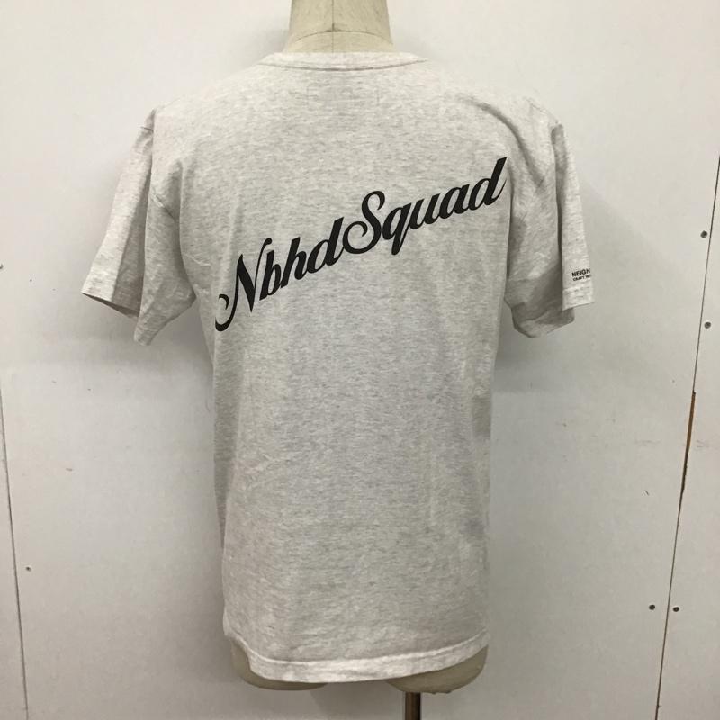 ネイバーフッド NEIGHBORHOOD Tシャツ 半袖 半袖カットソー プリントTシャツ クルーネックカットソー S ロゴ、文字 灰 / グレー /  メンズ USED 古着 中古 10096731