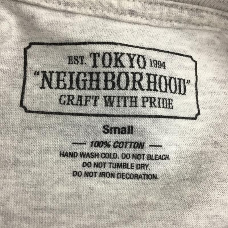 ネイバーフッド NEIGHBORHOOD Tシャツ 半袖 半袖カットソー プリントTシャツ クルーネックカットソー S ロゴ、文字 灰 / グレー /  メンズ USED 古着 中古 10096731