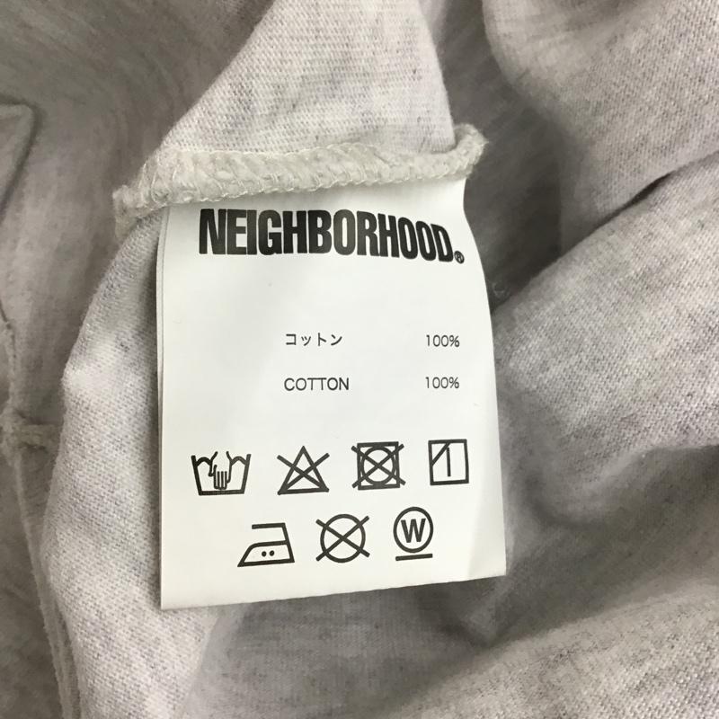 ネイバーフッド NEIGHBORHOOD Tシャツ 半袖 半袖カットソー プリントTシャツ クルーネックカットソー S ロゴ、文字 灰 / グレー /  メンズ USED 古着 中古 10096731