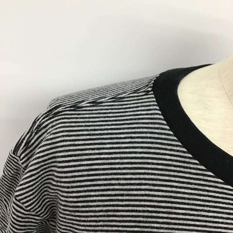 ユニフォームエクスペリメント uniform experiment Tシャツ 半袖 UE-210062 Tシャツ 半袖カットソー ボーダーTシャツ クルーネックカットソー 2 ボーダー柄 白 / ホワイト / X 黒 / ブラック /  メンズ USED 古着 中古 10096732