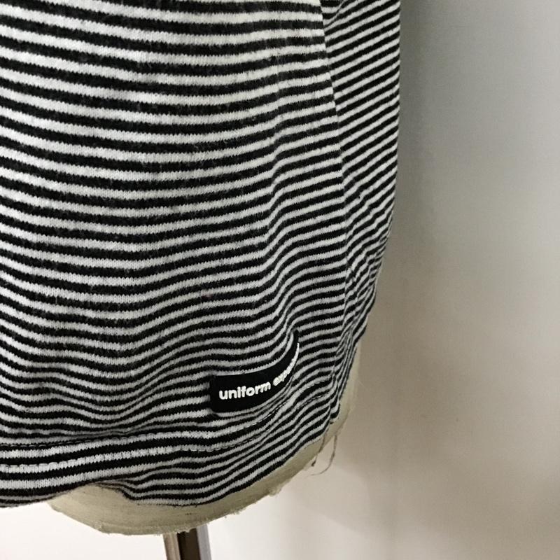 ユニフォームエクスペリメント uniform experiment Tシャツ 半袖 UE-210062 Tシャツ 半袖カットソー ボーダーTシャツ クルーネックカットソー 2 ボーダー柄 白 / ホワイト / X 黒 / ブラック /  メンズ USED 古着 中古 10096734