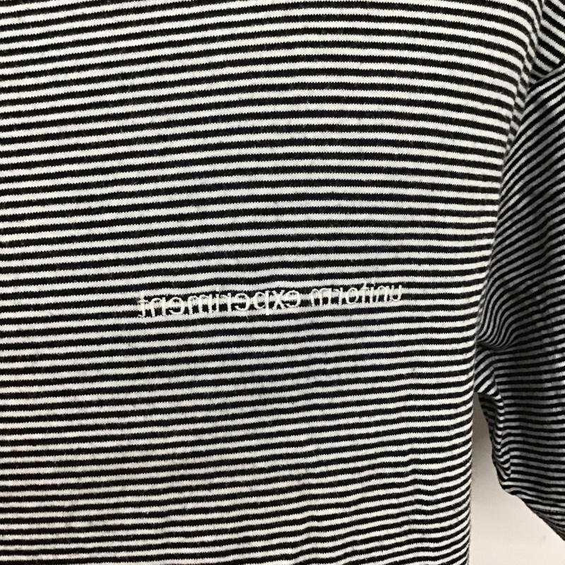 ユニフォームエクスペリメント uniform experiment Tシャツ 半袖 UE-210062 Tシャツ 半袖カットソー ボーダーTシャツ クルーネックカットソー 2 ボーダー柄 白 / ホワイト / X 黒 / ブラック /  メンズ USED 古着 中古 10096734