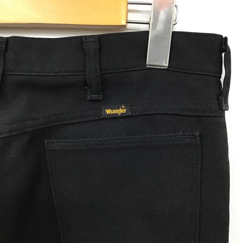 ラングラー Wrangler パンツ デニム、ジーンズ カジュアルパンツ センタータックパンツ ストレートパンツ ストレッチパンツ 無地 黒 / ブラック /  メンズ USED 古着 中古 10096754