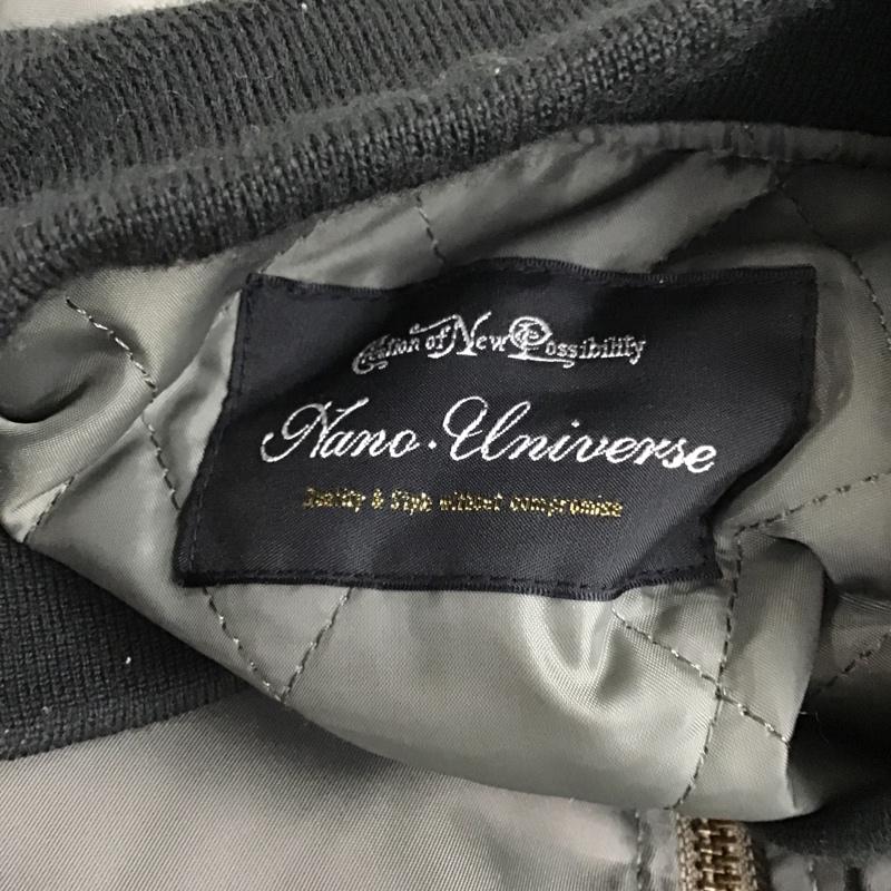 ナノユニバース nano・universe ジャケット、上着 ジャケット、ブレザー BM64BZ0041DS MA-1フライトジャケット カジュアルジャケット アウター 36 無地 灰 / グレー /  メンズ USED 古着 中古 10096762