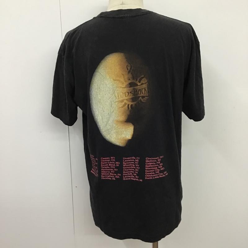 古着 USED Tシャツ 半袖 半袖カットソー プリントTシャツ クルーネックカットソー 古着 プリント 黒 / ブラック /  メンズ USED 古着 中古 10096769