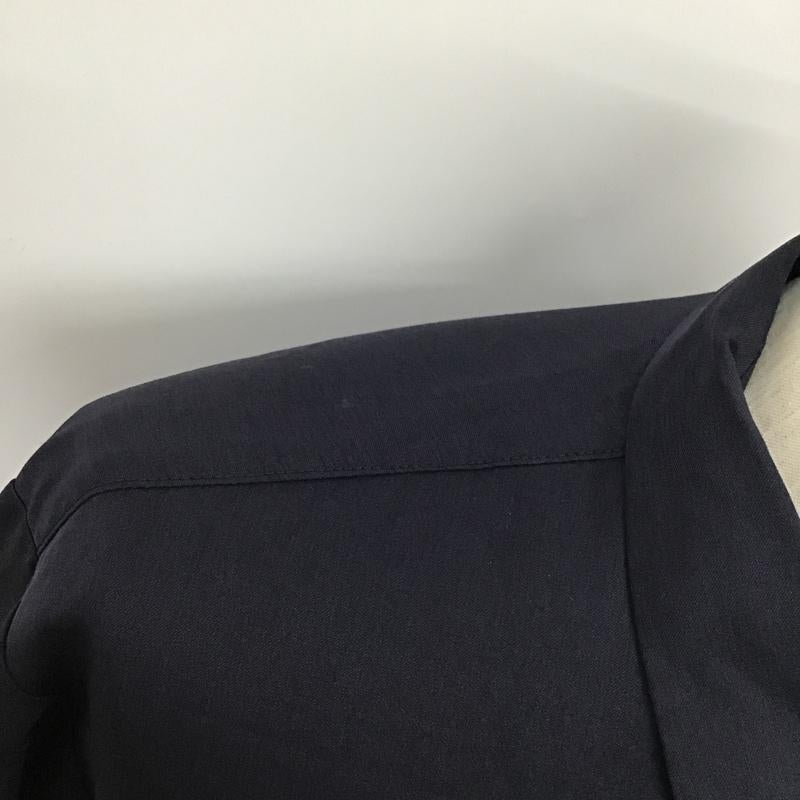 ザ ショップ ティーケー THE SHOP TK シャツ、ブラウス 長袖 616-89663 マルチファンクションシャツアウター 長袖シャツ カジュアルシャツ カラーシャツ M 無地 紺 / ネイビー /  メンズ USED 古着 中古 10096770